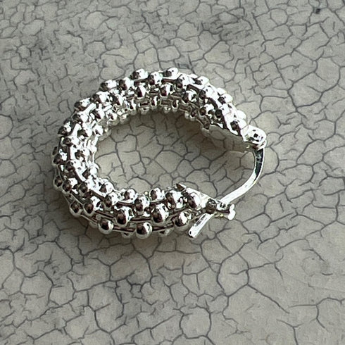 tweed pierce/earring